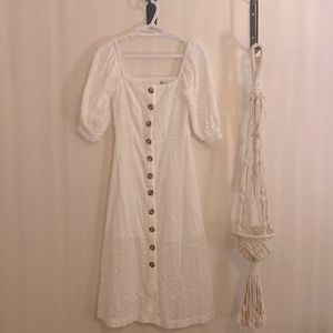 Minkpink dress, cream white in color, size XS